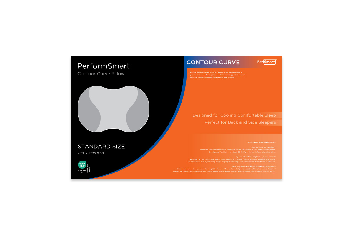PerformSmart Contour Curve Pillow